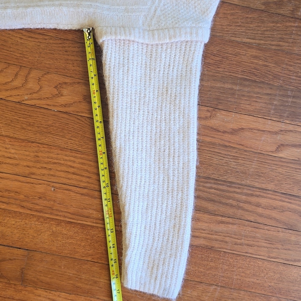 Madewell Cable Havener Pullover Sweater Alpaca-Poly-Wool-Blend Women's Sz.M - Picture 13 of 14